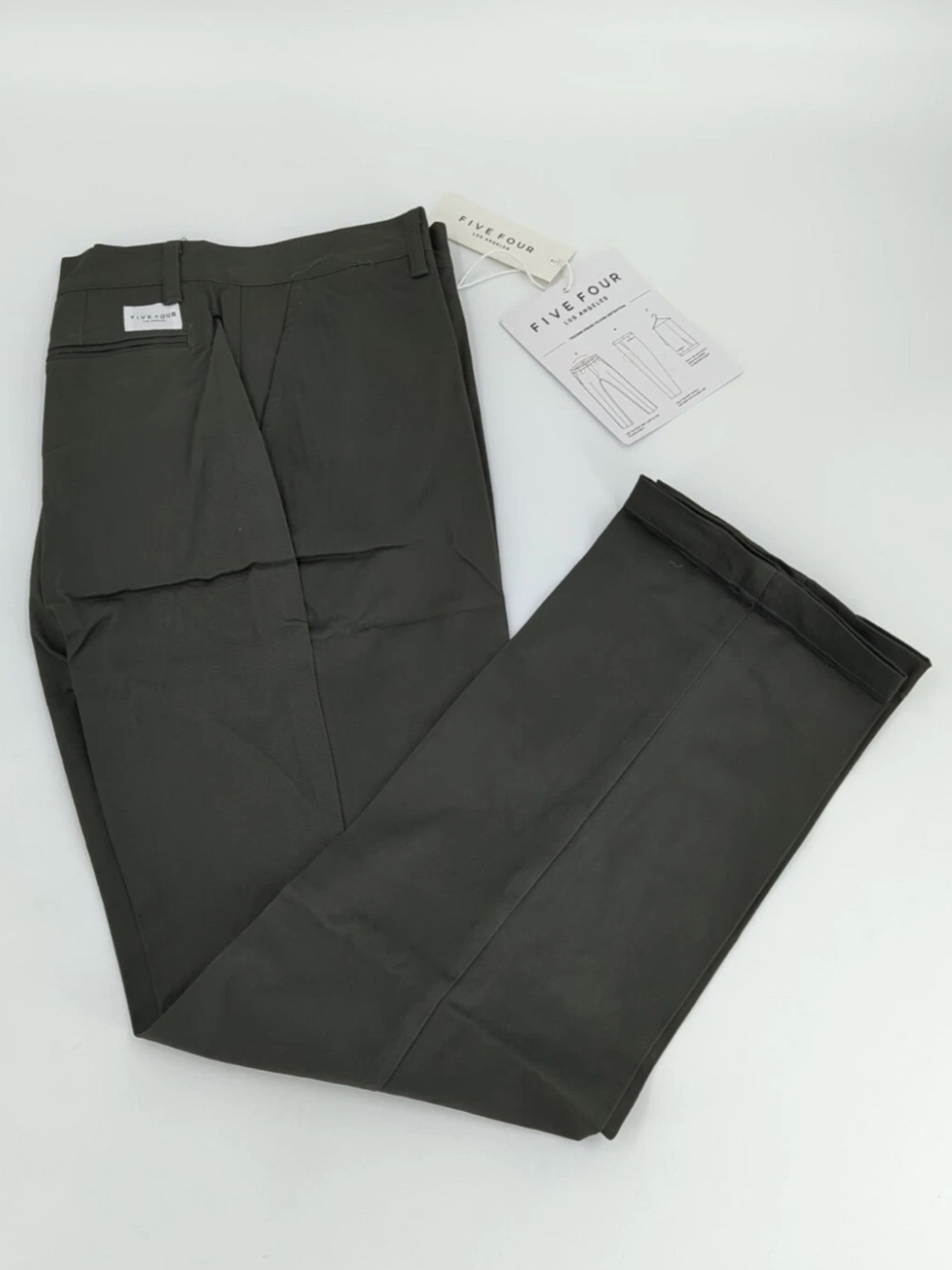 FIVE FOUR Olive Chino Dress Pants